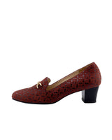 Mocasines en cuero de tacon
