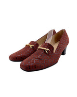 Mocasines en cuero de tacon