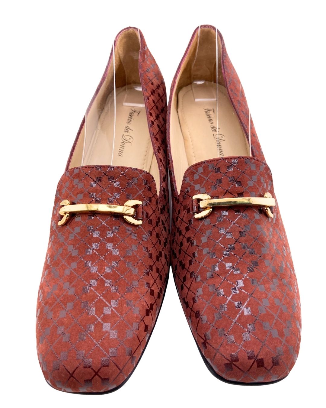 Mocasines en cuero de tacon