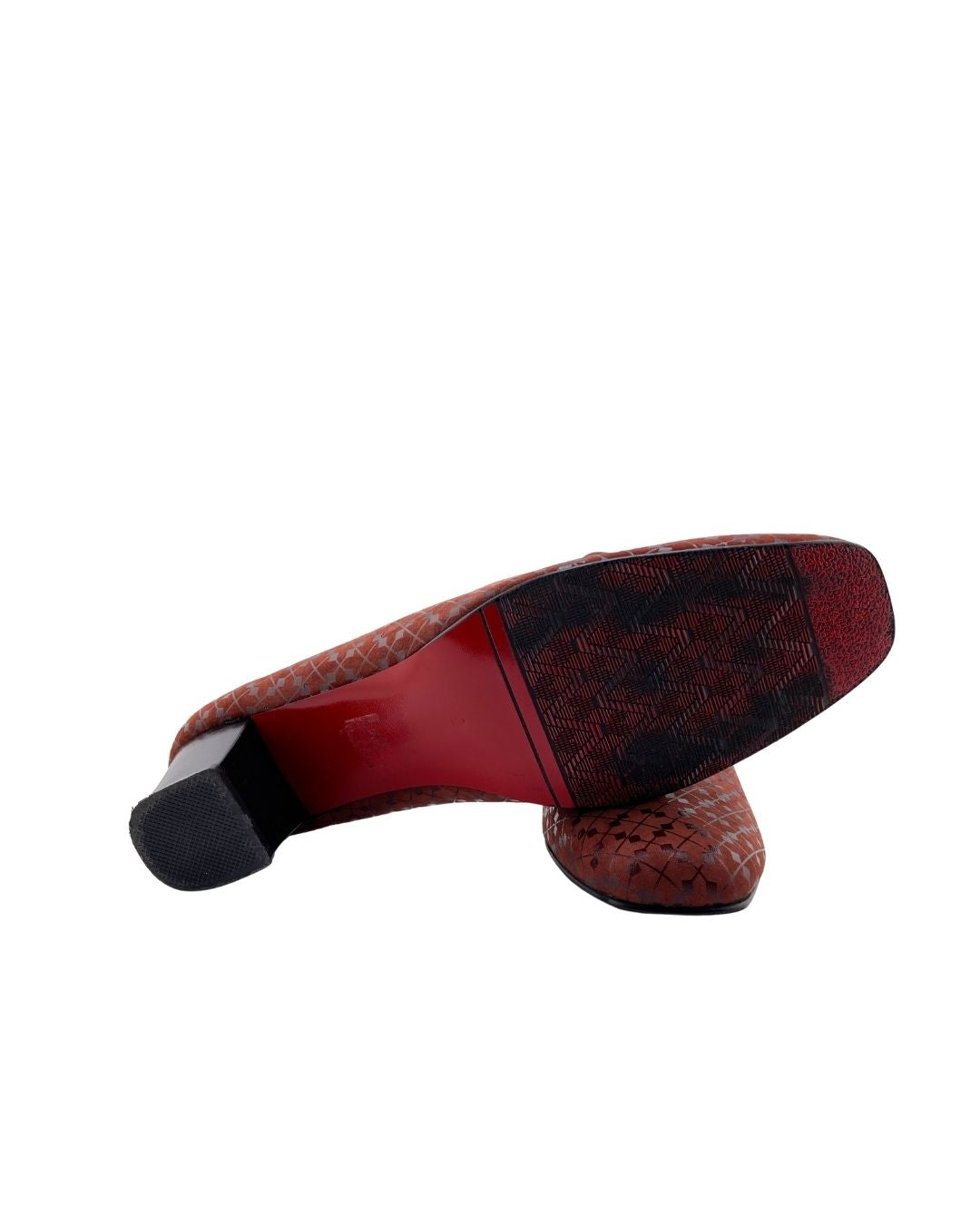Mocasines en cuero de tacon