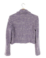Chaqueta crop en tweed