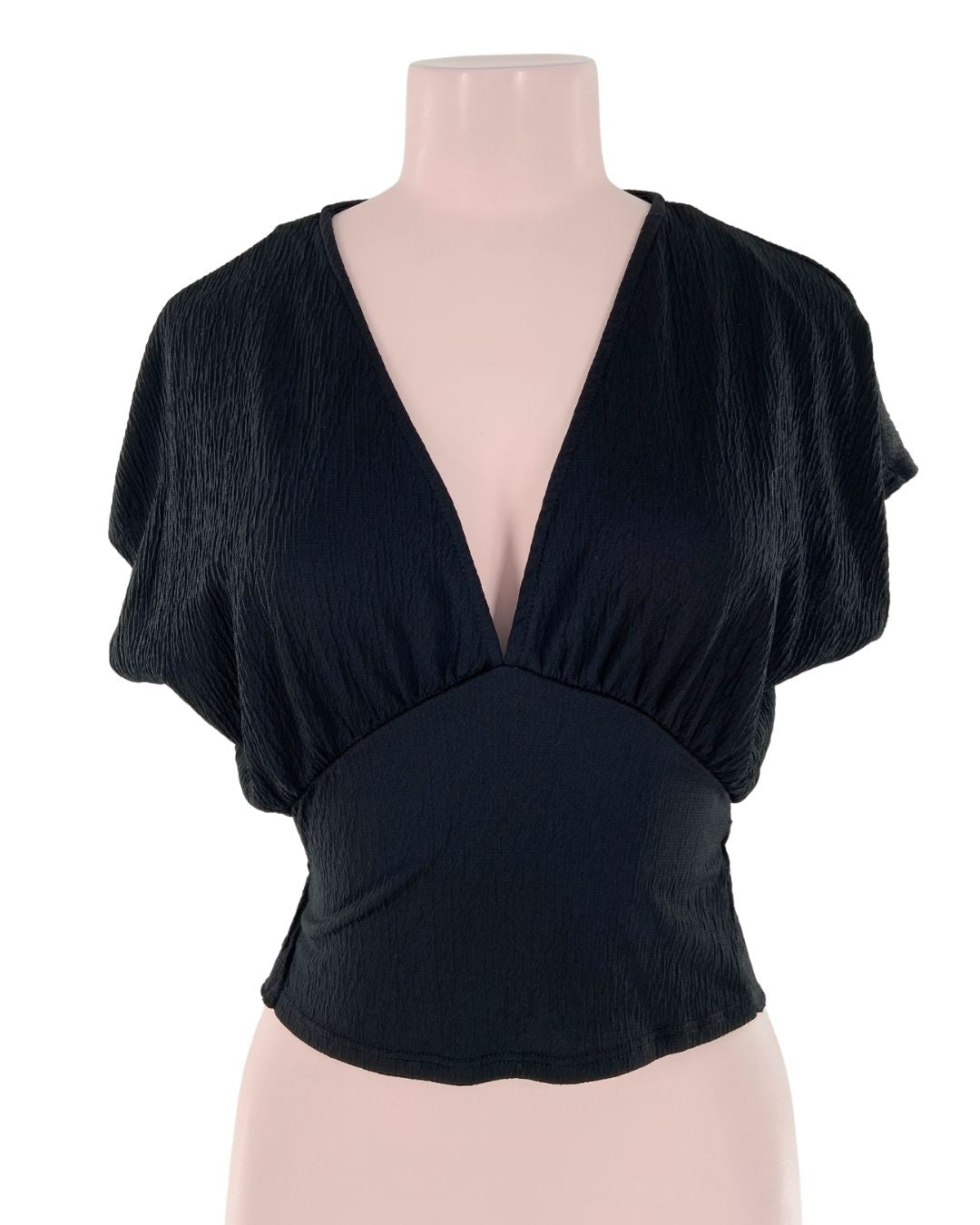 Blusa con textura encauchada