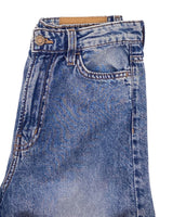 Jean rigido wide leg tiro alto