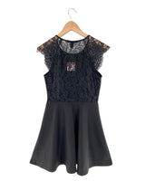 Vestido midi espalda en blonda