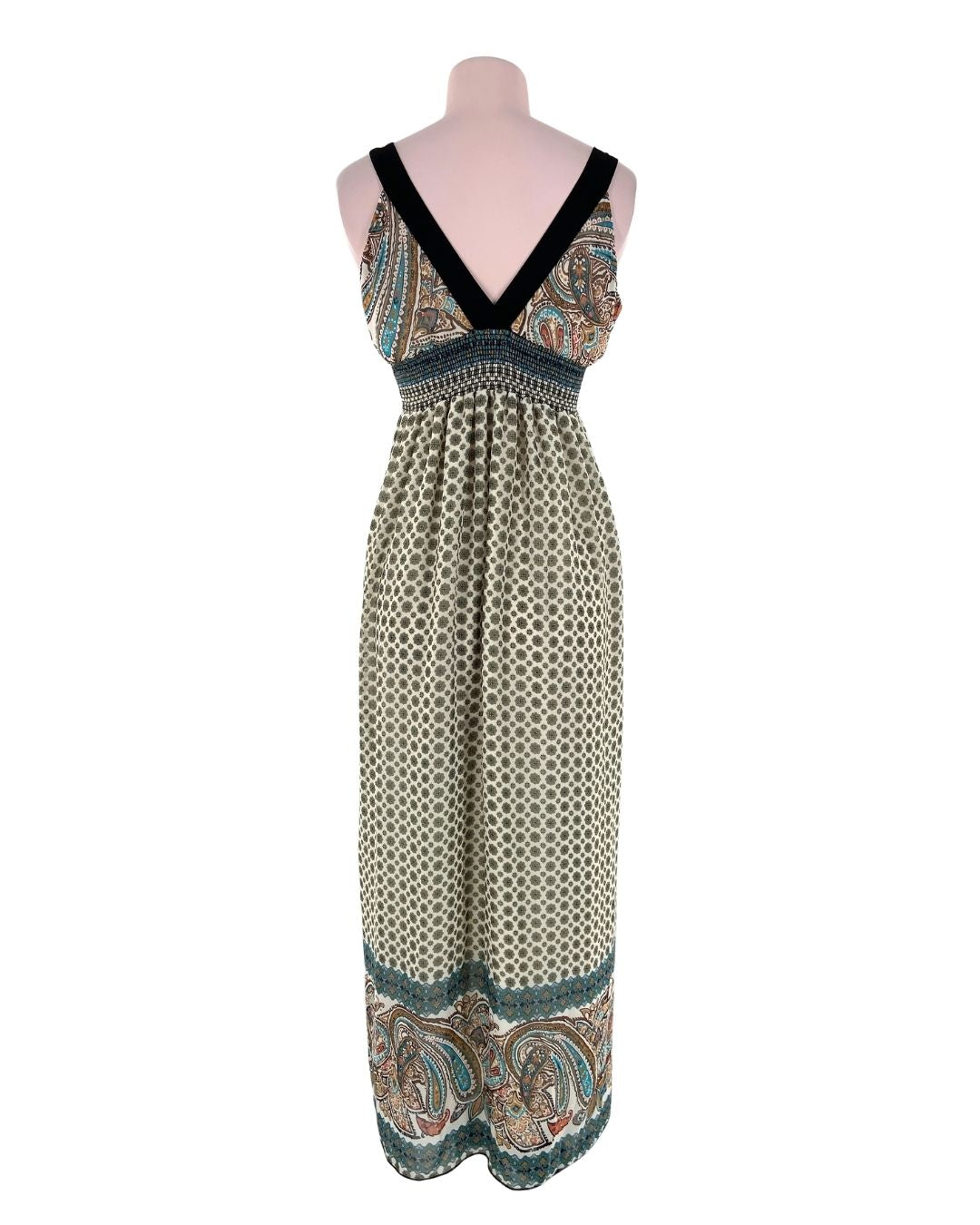 Maxi vestido de tiras print