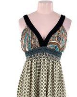 Maxi vestido de tiras print