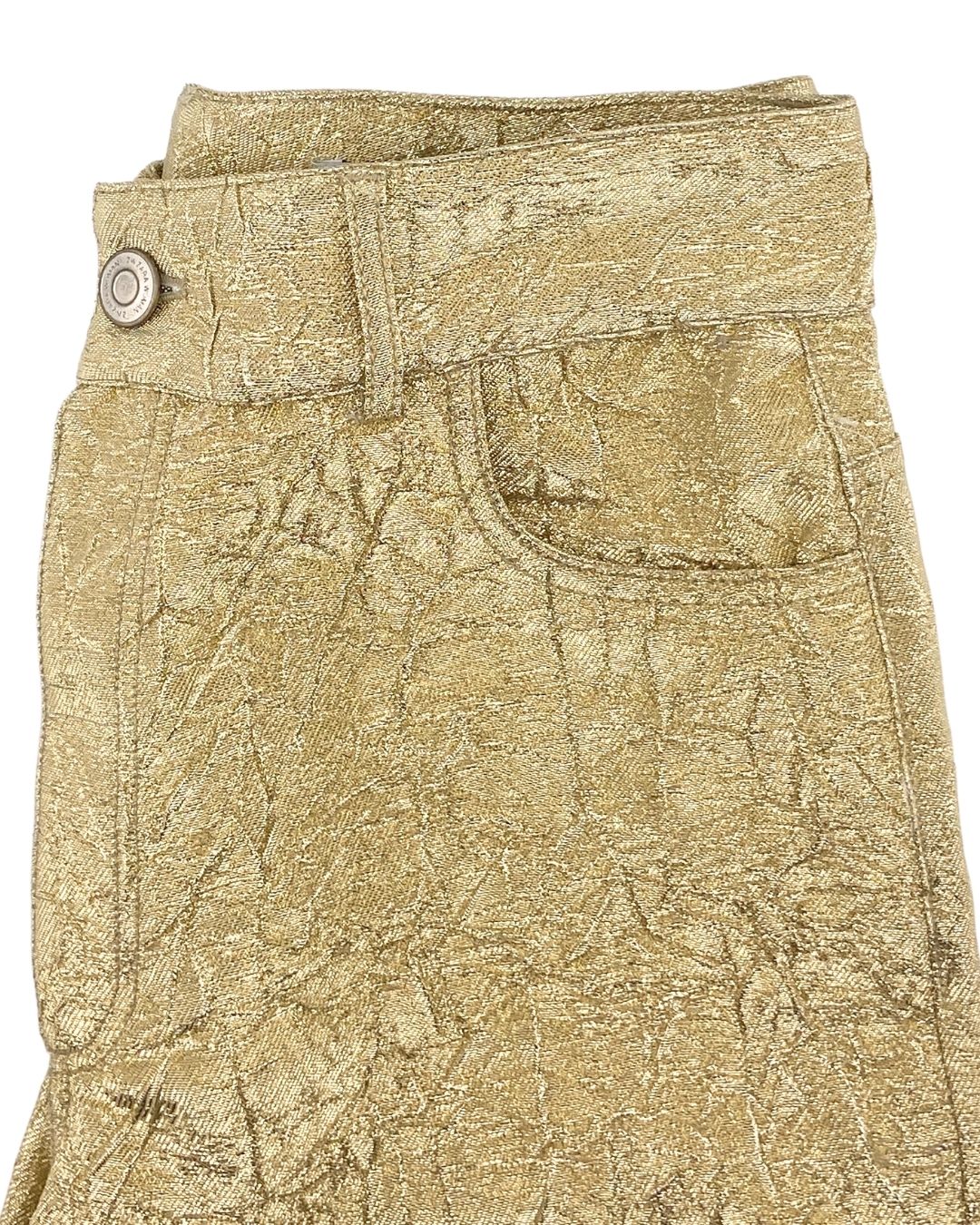 Pantalon palazzo dorado