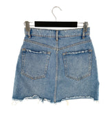 Falda mini en denim