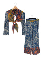 Set de top anudado y soft pant