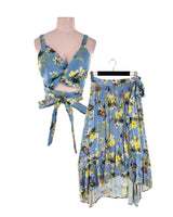 Set de crop y falda print