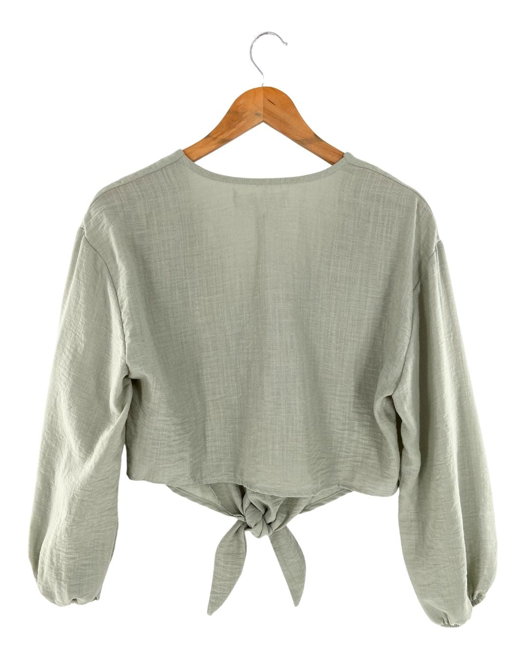 Blusa manga larga con textura