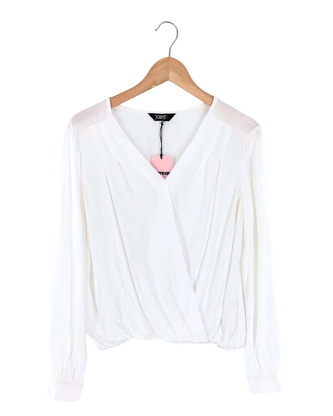 Blusa manga larga cruzada