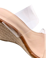Sandalias tacon cuña