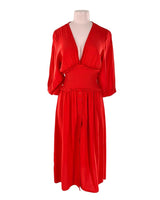 Maxi vestido manga 3/4