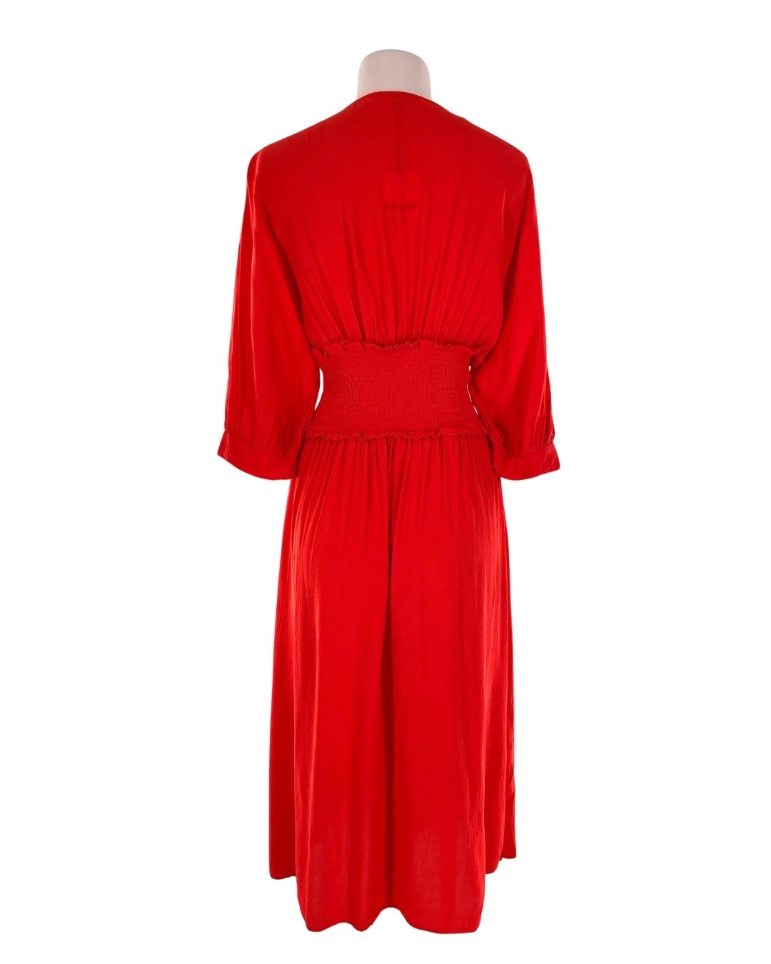 Maxi vestido manga 3/4