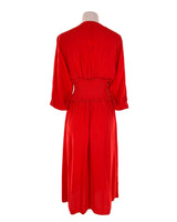 Maxi vestido manga 3/4