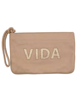Bolso clutch letras