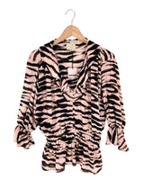 Blusa manga larga diseño zebra
