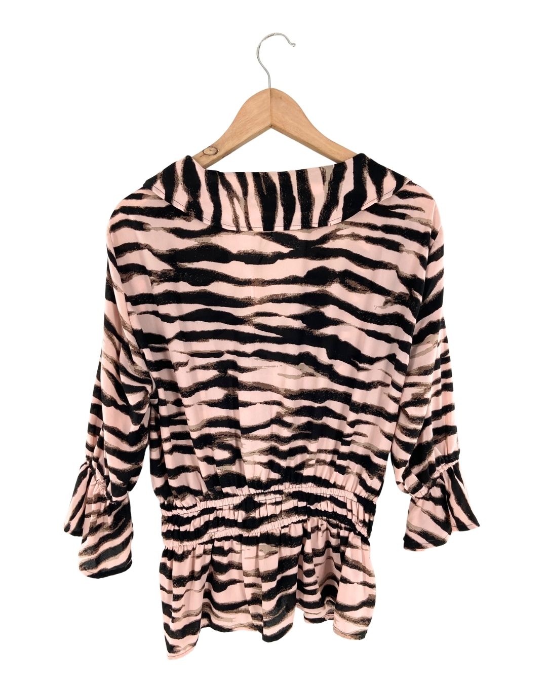Blusa manga larga diseño zebra