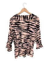 Blusa manga larga diseño zebra
