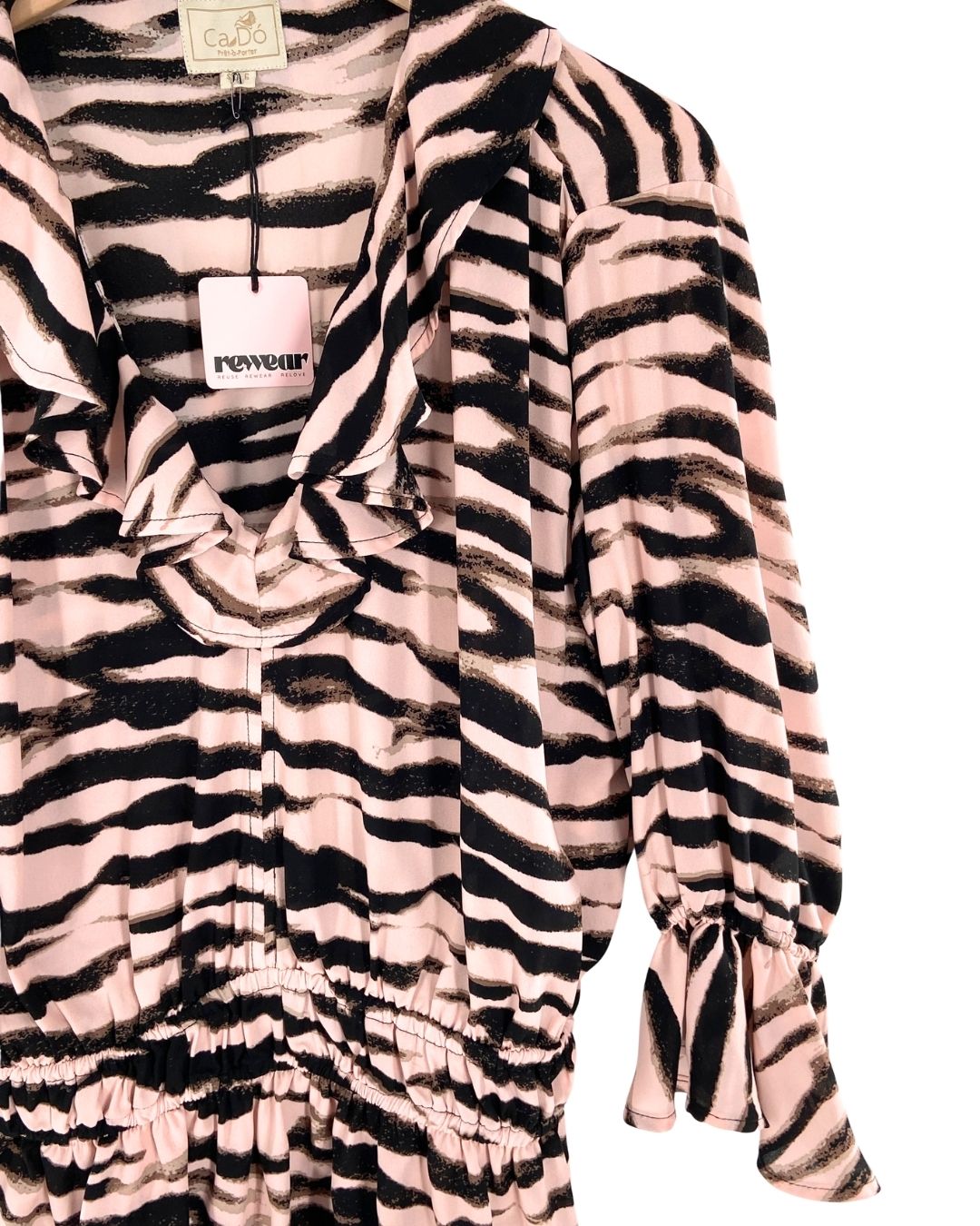 Blusa manga larga diseño zebra