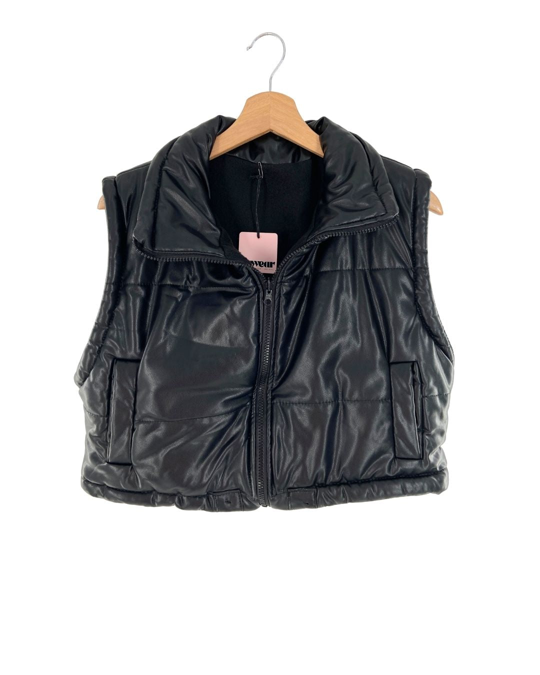Chaleco crop acolchado