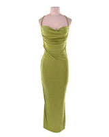 Maxi vestido licrado cruzado