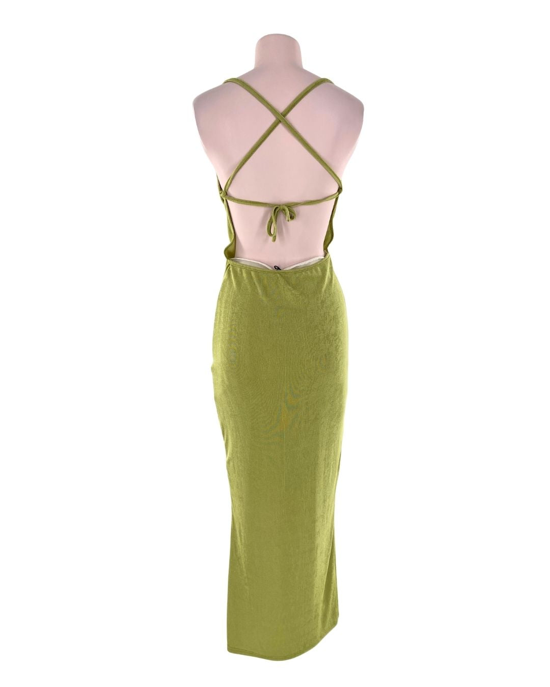 Maxi vestido licrado cruzado