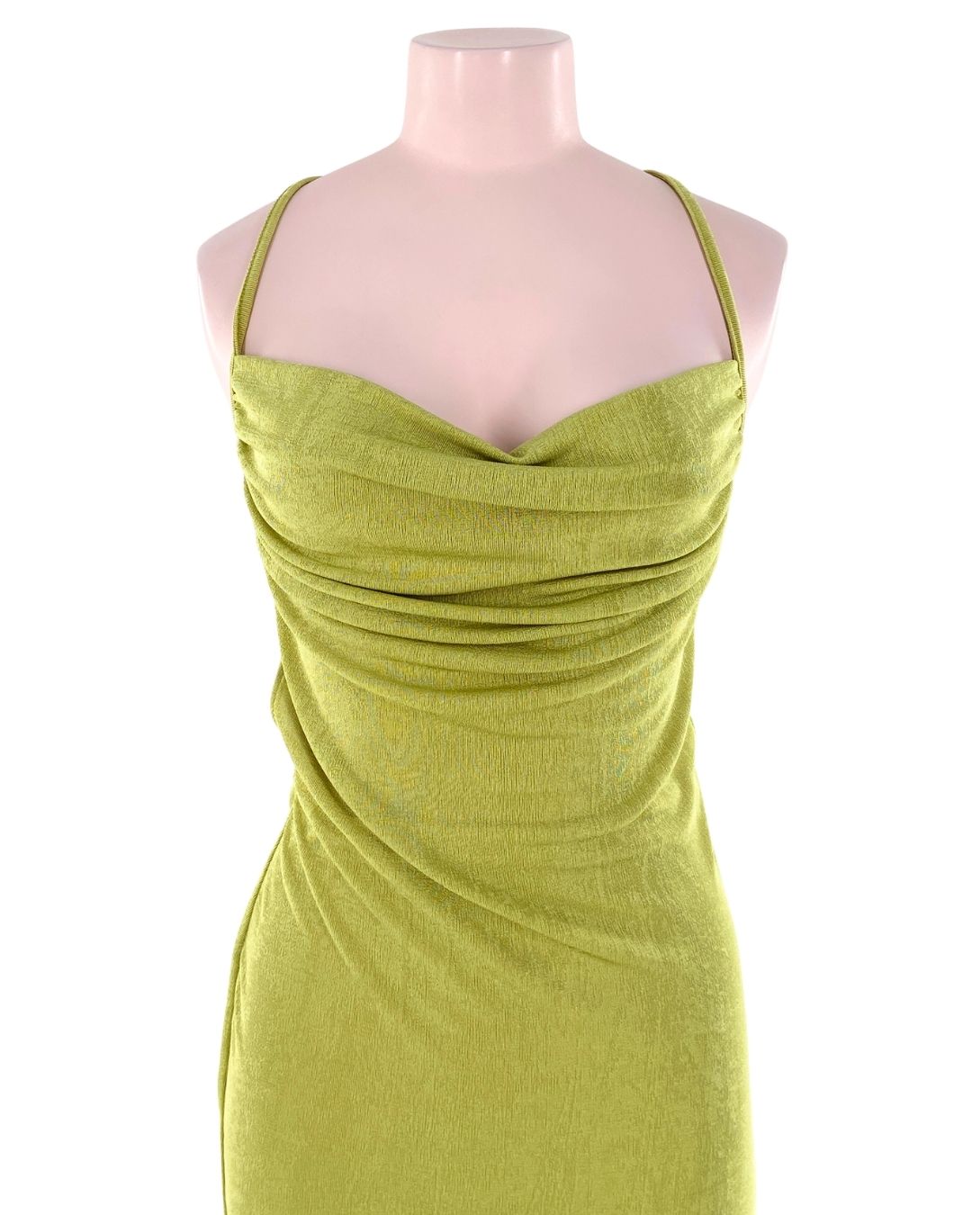 Maxi vestido licrado cruzado