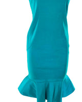 Vestido strapless satinado