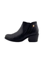 Botines en cuero con elastico
