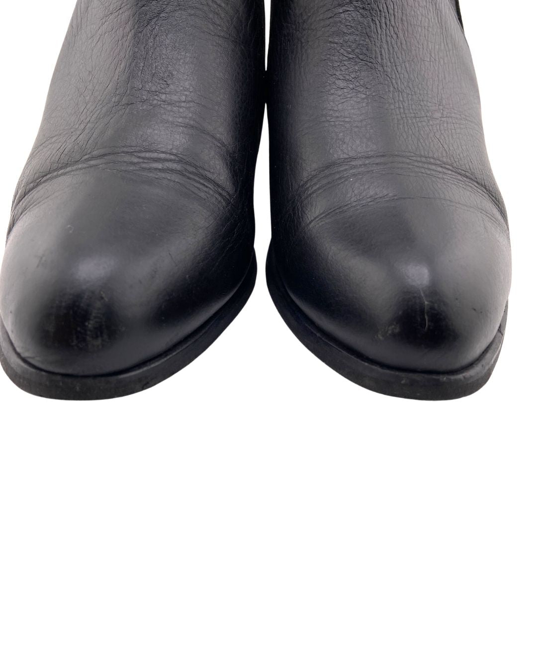 Botines en cuero con elastico