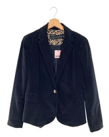 Blazer abotonado en velvet