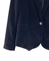 Blazer abotonado en velvet
