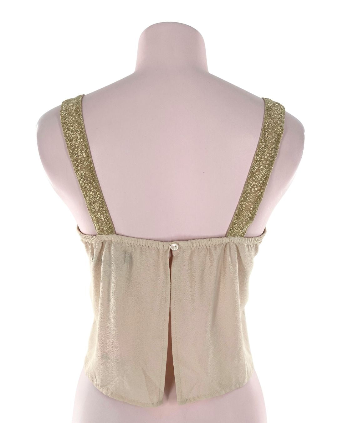 Blusa crop color block