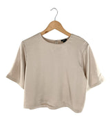 Blusa satinada manga corta