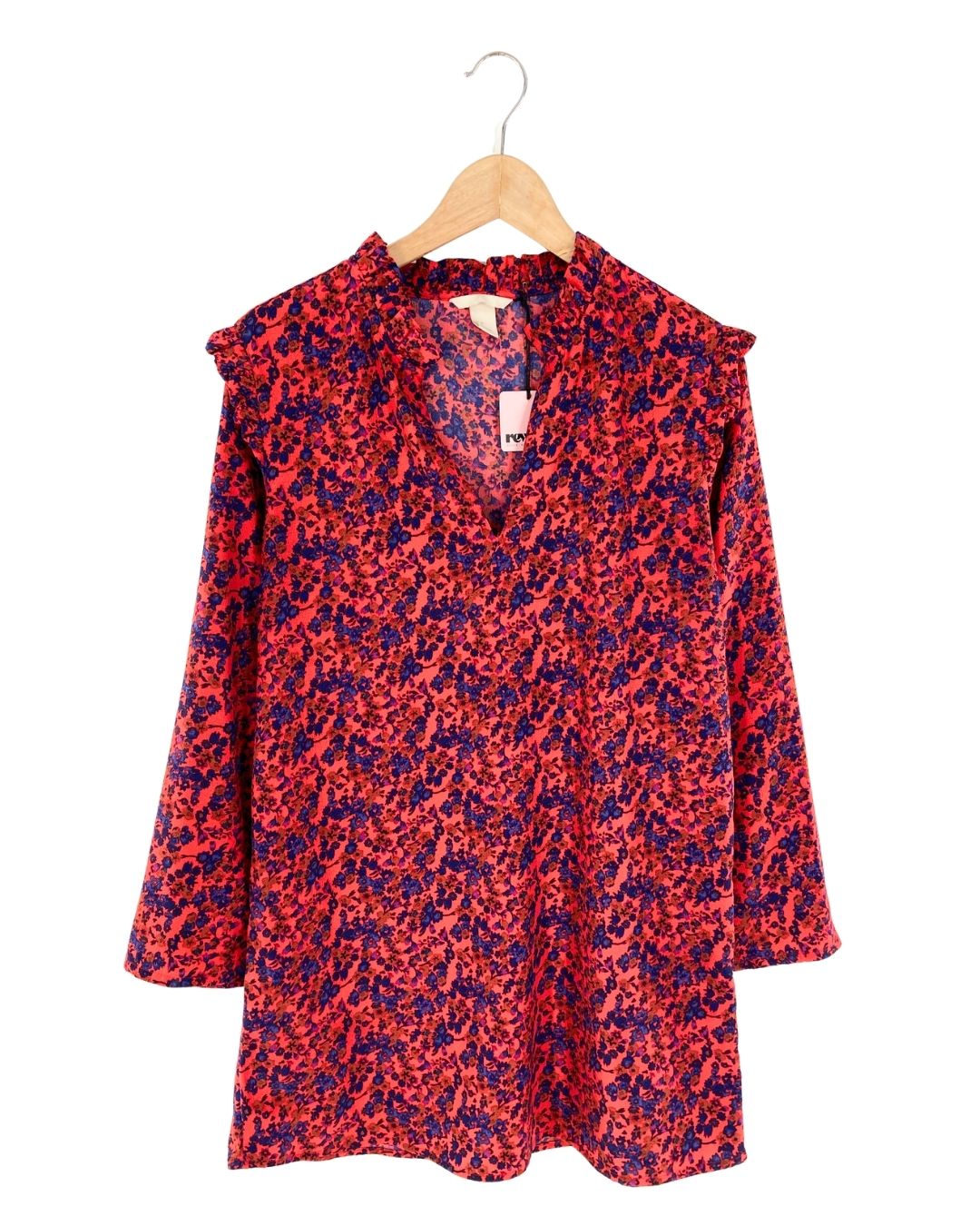 Vestido mini con textura print