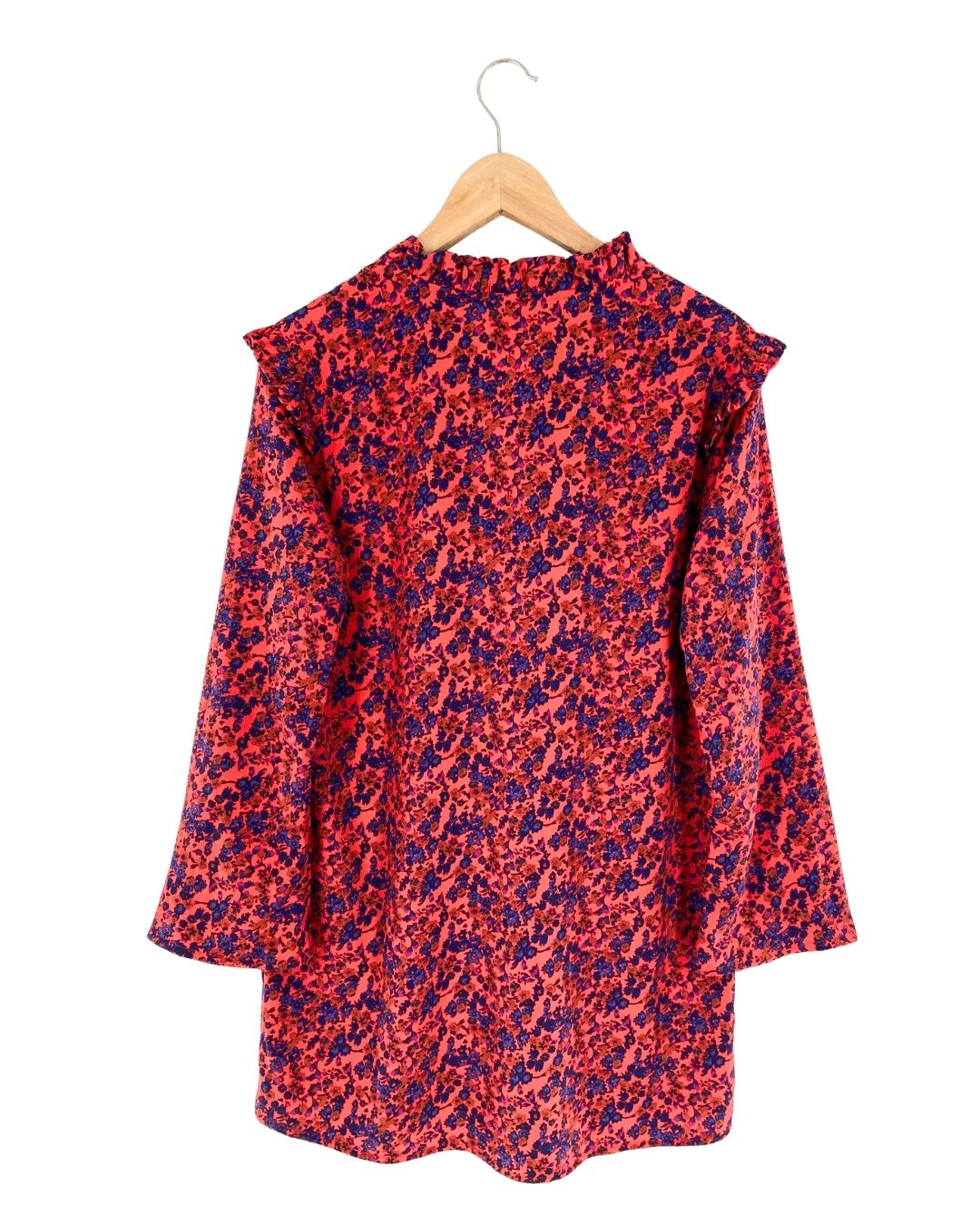Vestido mini con textura print