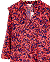 Vestido mini con textura print