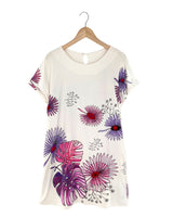 Vestido mini manga corta