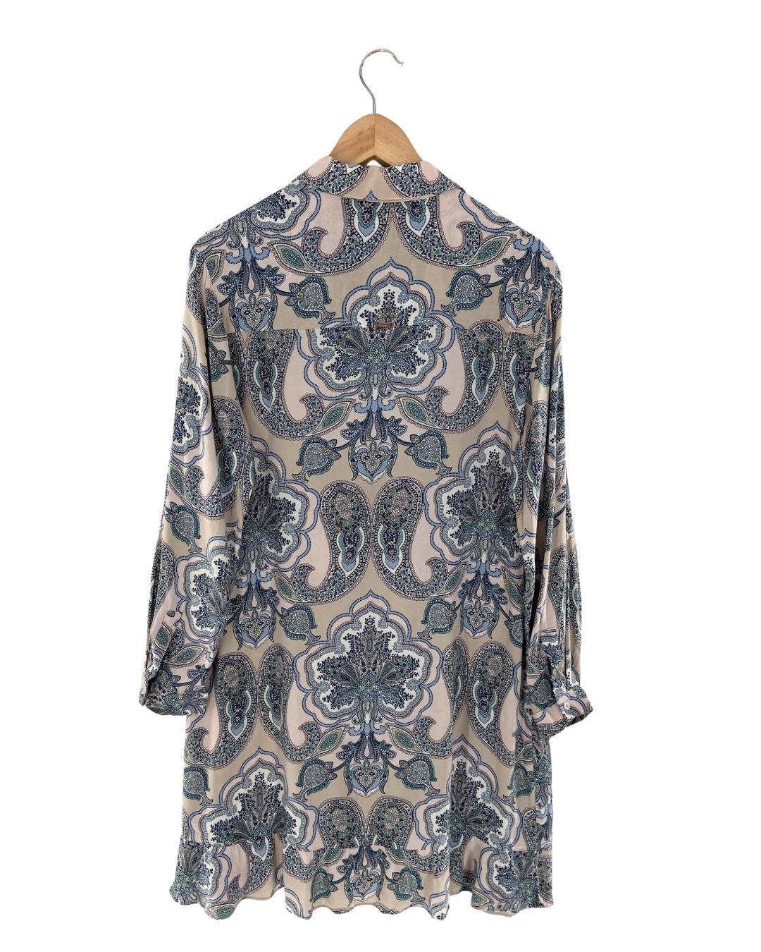 Vestido mini abotonado print