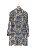 Vestido mini abotonado print