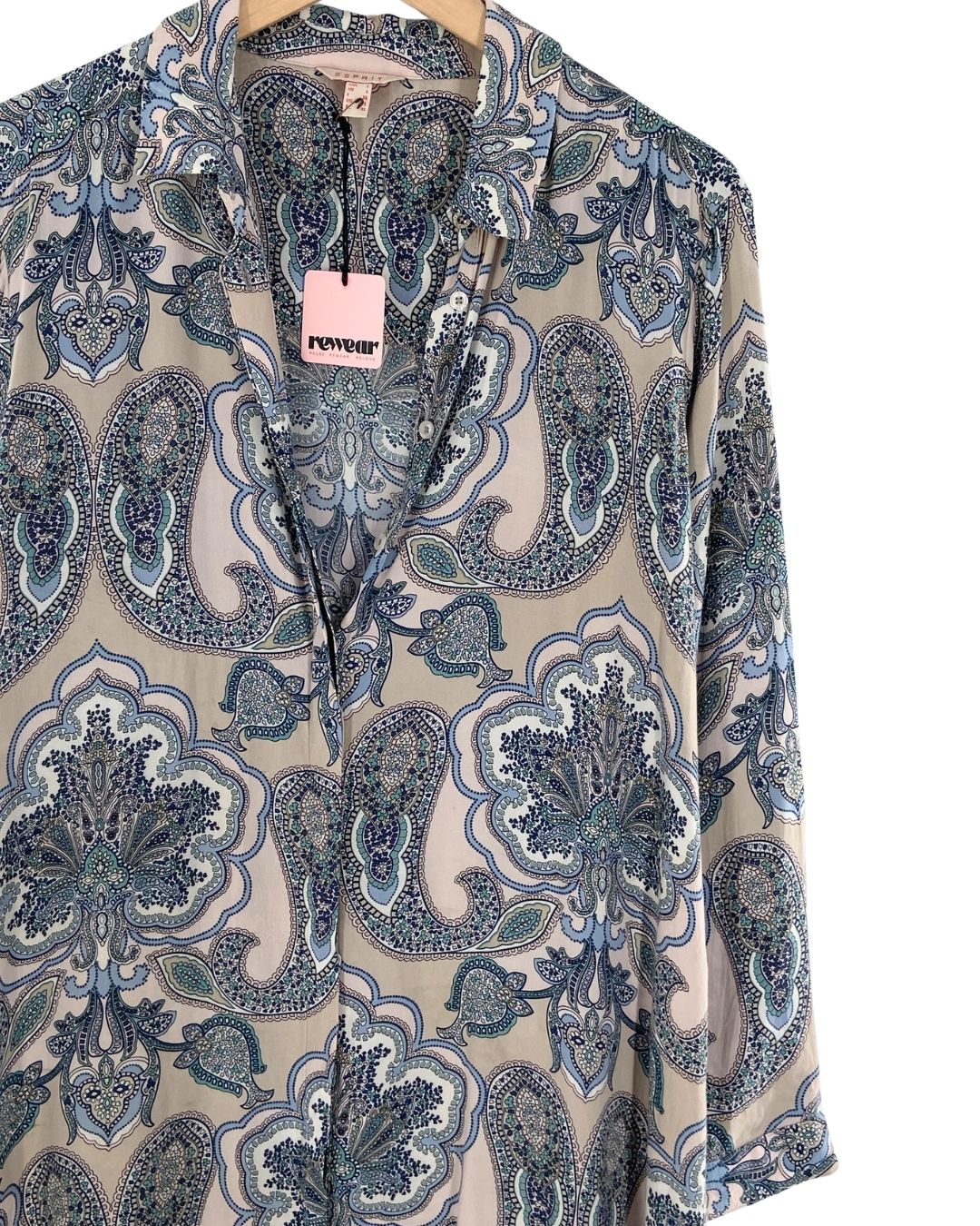 Vestido mini abotonado print