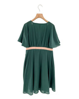 Vestido midi manga corta