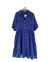 Maxi vestido abotonado