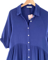 Maxi vestido abotonado