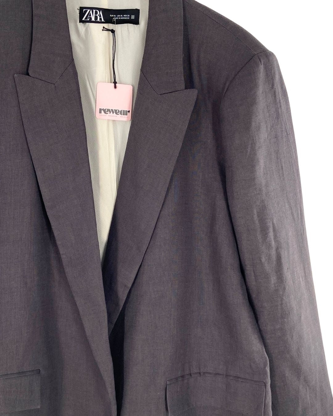 Blazer oversize en lino