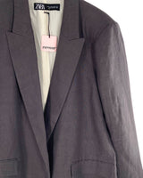 Blazer oversize en lino
