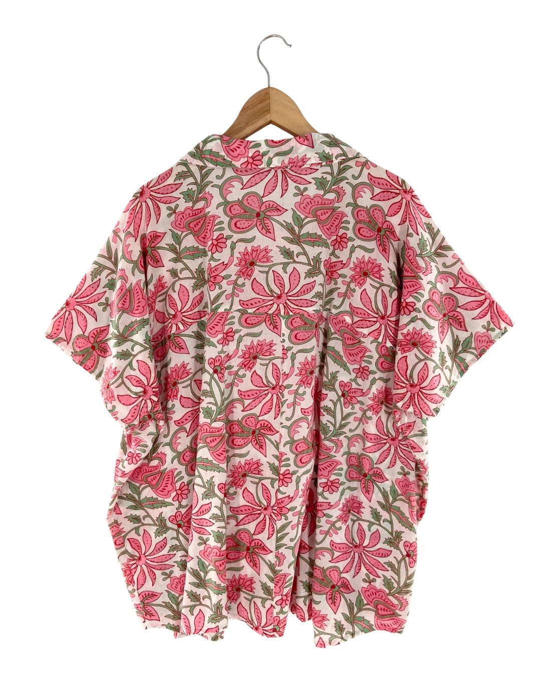 Blusa manga corta en algodón