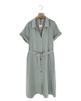 Maxi vestido abotonado